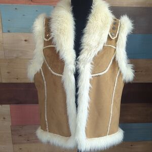 Essentials by Milano Tan and Cream Vest